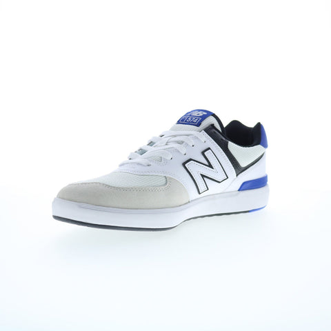 New Balance 574 XCT574LFJ Mens White Leather Lifestyle Sneakers Shoes