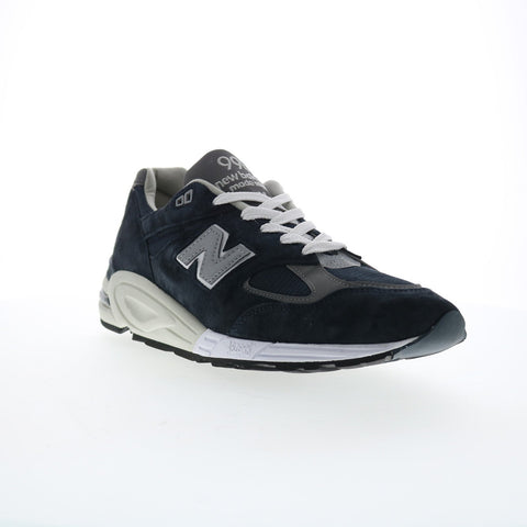 New Balance 990 XM990NB2 Mens Blue Suede Lifestyle Sneakers Shoes