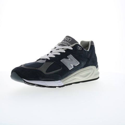 New Balance 990 XM990NB2 Mens Blue Suede Lifestyle Sneakers Shoes