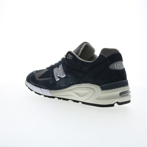 New Balance 990 XM990NB2 Mens Blue Suede Lifestyle Sneakers Shoes
