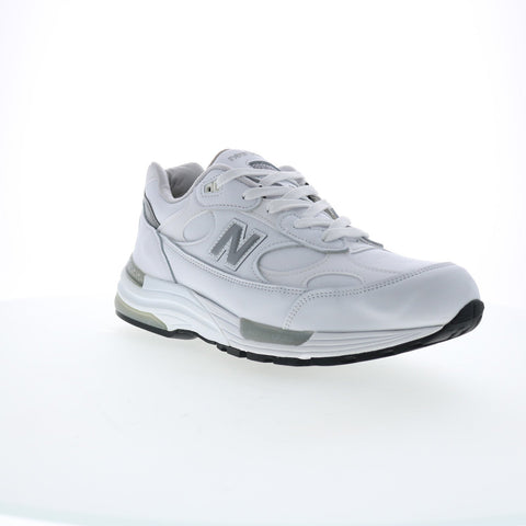 New Balance 992 XM992WL Mens White Leather Lifestyle  Sneakers Shoes