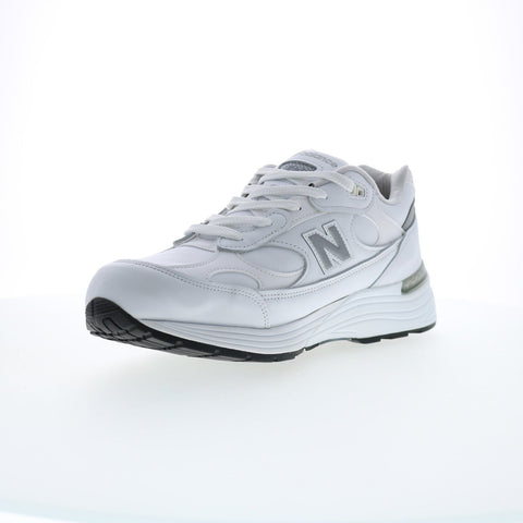 New Balance 992 XM992WL Mens White Leather Lifestyle  Sneakers Shoes