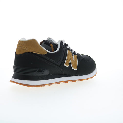New Balance 574 XML574BA2 Mens Black Suede Lifestyle Sneakers Shoes