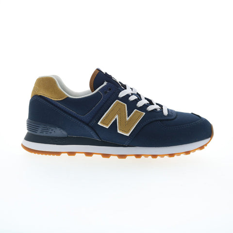 New Balance 574 XML574BC2 Mens Blue Canvas Lifestyle Sneakers Shoes