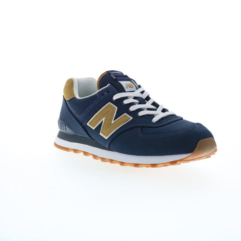 New Balance 574 XML574BC2 Mens Blue Canvas Lifestyle Sneakers Shoes
