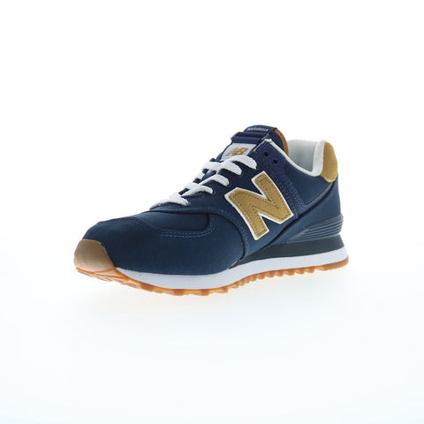 New Balance 574 XML574BC2 Mens Blue Canvas Lifestyle Sneakers Shoes