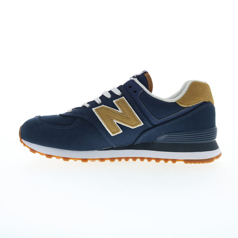 New Balance 574 XML574BC2 Mens Blue Canvas Lifestyle Sneakers Shoes