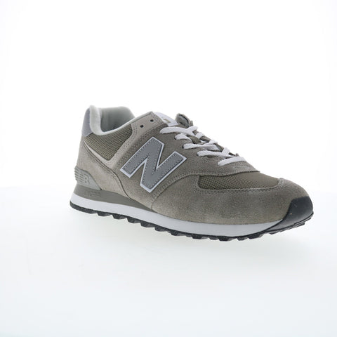 New Balance 574 XML574EVG Mens Gray Wide Suede Lifestyle Sneakers Shoes