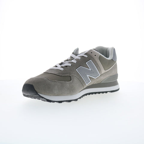 New Balance 574 XML574EVG Mens Gray Wide Suede Lifestyle Sneakers Shoes