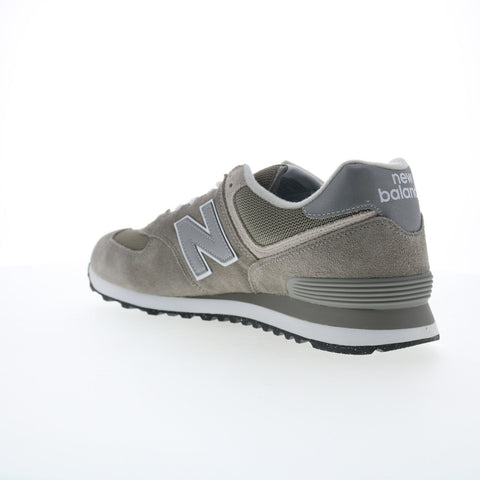 New Balance 574 XML574EVG Mens Gray Wide Suede Lifestyle Sneakers Shoes