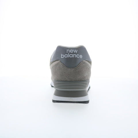 New Balance 574 XML574EVG Mens Gray Wide Suede Lifestyle Sneakers Shoes