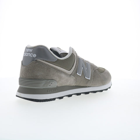 New Balance 574 XML574EVG Mens Gray Wide Suede Lifestyle Sneakers Shoes