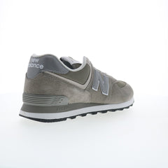 New Balance 574 XML574EVG Mens Gray Wide Suede Lifestyle Sneakers Shoes