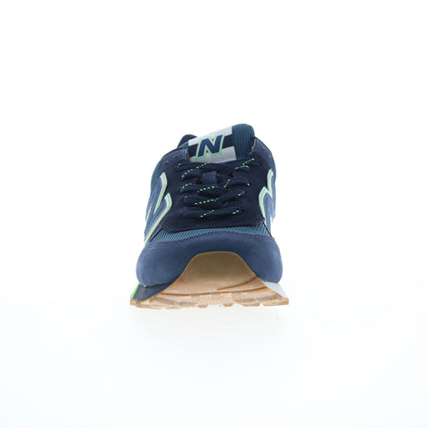 New Balance 574 XML574PU2 Mens Blue Suede Lifestyle Sneakers Shoes