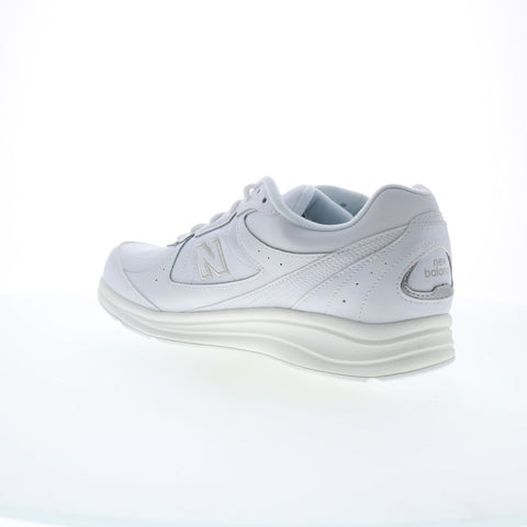New Balance 577 XMW577WT Mens White Wide Leather Lifestyle Sneakers Shoes