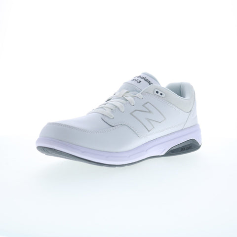 New Balance 813 XMW813WT Mens White Narrow Leather Lifestyle Sneakers Shoes