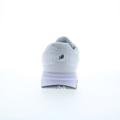 New Balance 813 XMW813WT Mens White Narrow Leather Lifestyle Sneakers Shoes