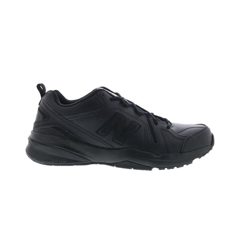New Balance 608V5 XMX608AB5 Mens Black Leather Lifestyle Sneakers Shoes