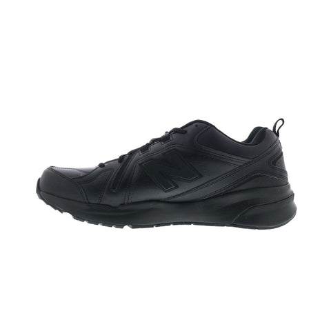 New Balance 608V5 XMX608AB5 Mens Black Leather Lifestyle Sneakers Shoes
