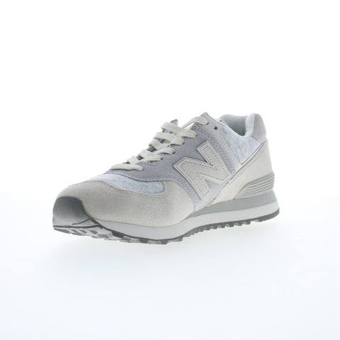 New Balance 574 XU574GRM Mens Gray Suede Lace Up Lifestyle Sneakers Shoes