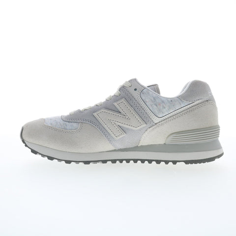 New Balance 574 XU574GRM Mens Gray Suede Lace Up Lifestyle Sneakers Shoes