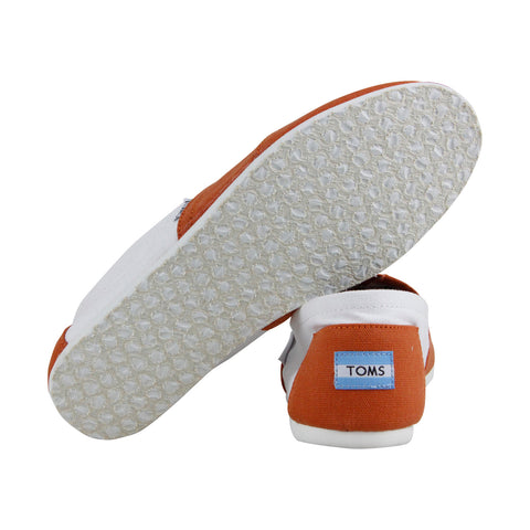 Toms Classics University Of Texas Austin Mens Orange Lifestyle Sneakers Shoes