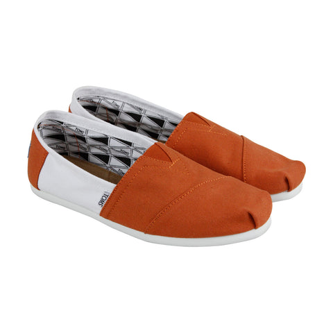 Toms Classics University Of Texas Austin Mens Orange Lifestyle Sneakers Shoes