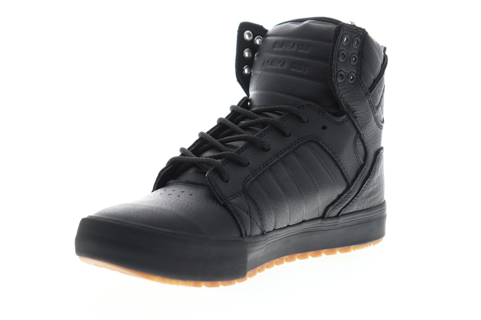 Supra Skytop CW 05901-073-M Mens Black Leather Lace Up Skate