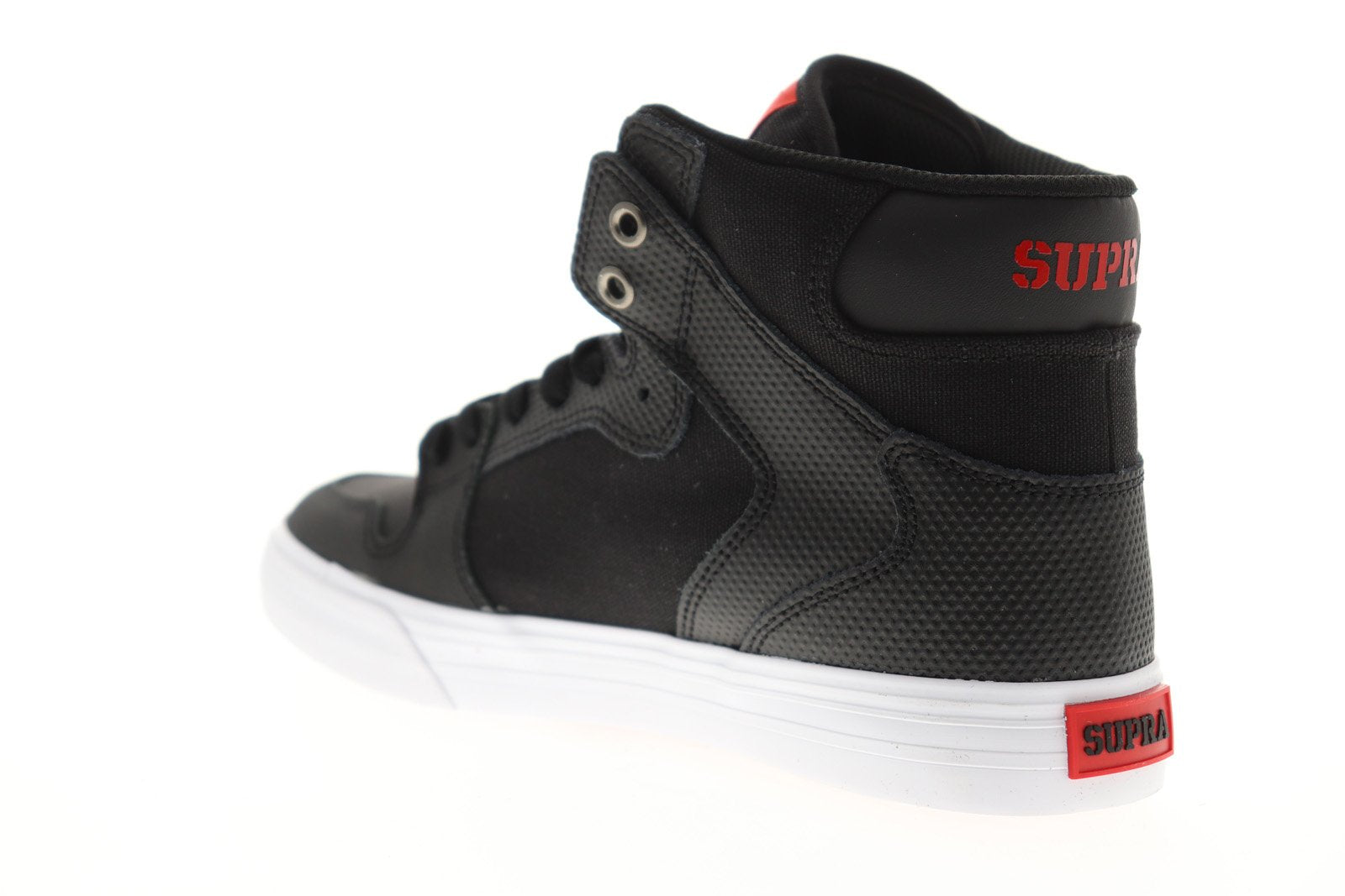 Supra Vaider 08204-039-M Mens Black Leather Surf High Top Skate