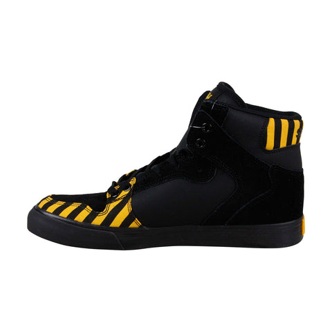 Supra Vaider 08206-821-M Mens Black Striped High Top Athletic Surf Skate Shoes