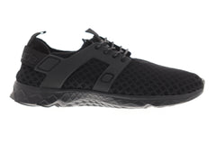 Hey Dude Mistral Mens Black Mesh Athletic Lace Up Cross Training Shoes