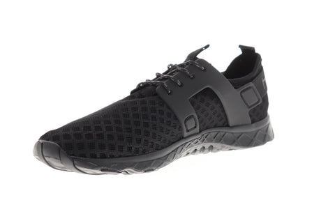 Hey Dude Mistral Mens Black Mesh Athletic Lace Up Cross Training Shoes