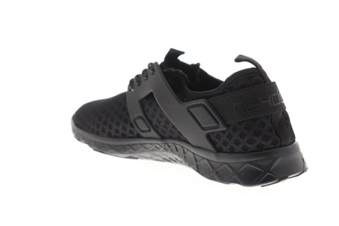 Hey Dude Mistral Mens Black Mesh Athletic Lace Up Cross Training Shoes