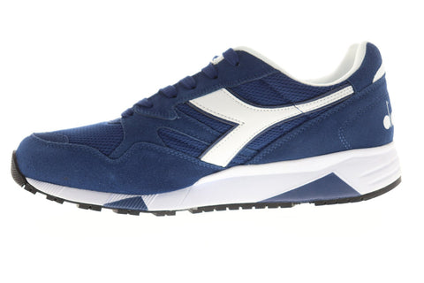 Diadora N902 S Mens Blue Suede & Mesh Athletic Lace Up Running Shoes