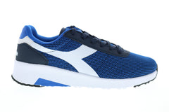 Diadora Evo Run 173986-60063 Mens Blue Canvas Lifestyle Sneakers Shoes