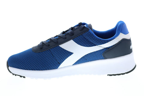 Diadora Evo Run 173986-60063 Mens Blue Canvas Lifestyle Sneakers Shoes