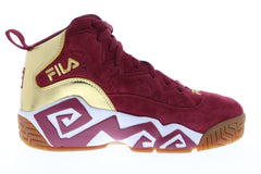 Fila Mb Mens Red Suede Athletic Lace Up Basketball Shoes