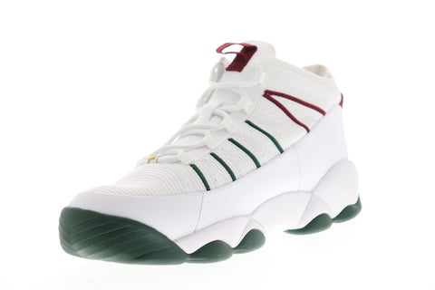 Fila Spaghetti Knit Mens White Textile High Top Lace Up Sneakers Shoes