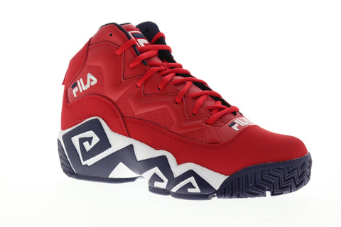 Fila Mb Mens Red Synthetic Athletic Lace Up Basketball Shoes