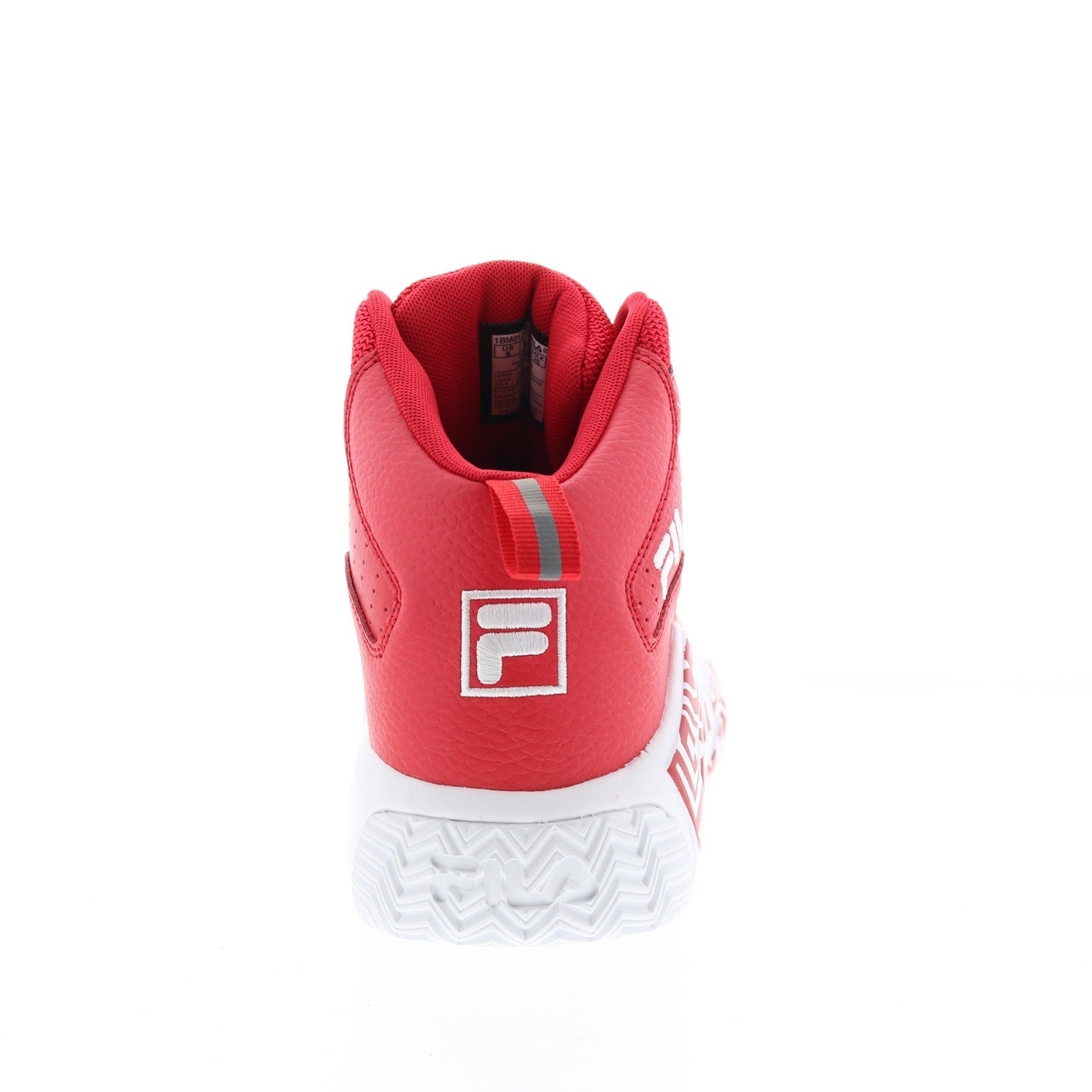 Fila MB 1BM01742-611 Mens Red Leather Lace Up Lifestyle Sneakers