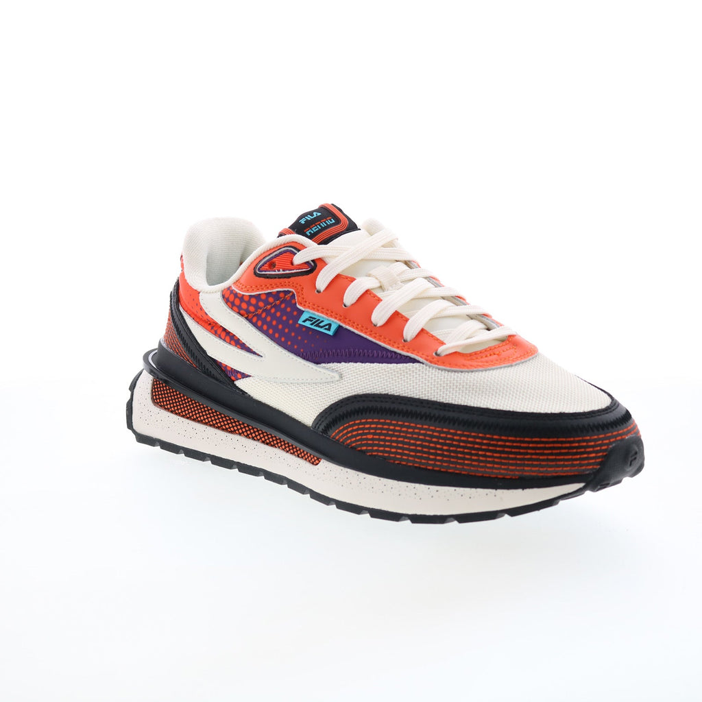 Fila Renno 1RM01972-802 Mens Orange Leather Lace Up Lifestyle Sneakers ...