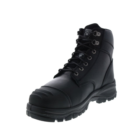 Skechers Work Ruddle Midap Steel Toe Metatarsal Guard Mens Black Work Boots