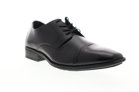 Stacy Adams Abbott Cap Toe 20159-001 Mens Black Leather Dress Oxfords Shoes