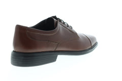 Bostonian Wenham 26025806 Mens Brown Leather Lace Up Cap Toe Oxfords S Ruze Shoes