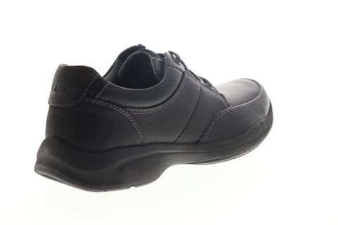 Clarks Wavekorey Mix 26110577 Mens Black Leather Lifestyle Sneakers - Ruze Shoes