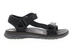 Clarks Balta Reef 26133657 Mens Black Canvas Strap Sport Sandals Shoes