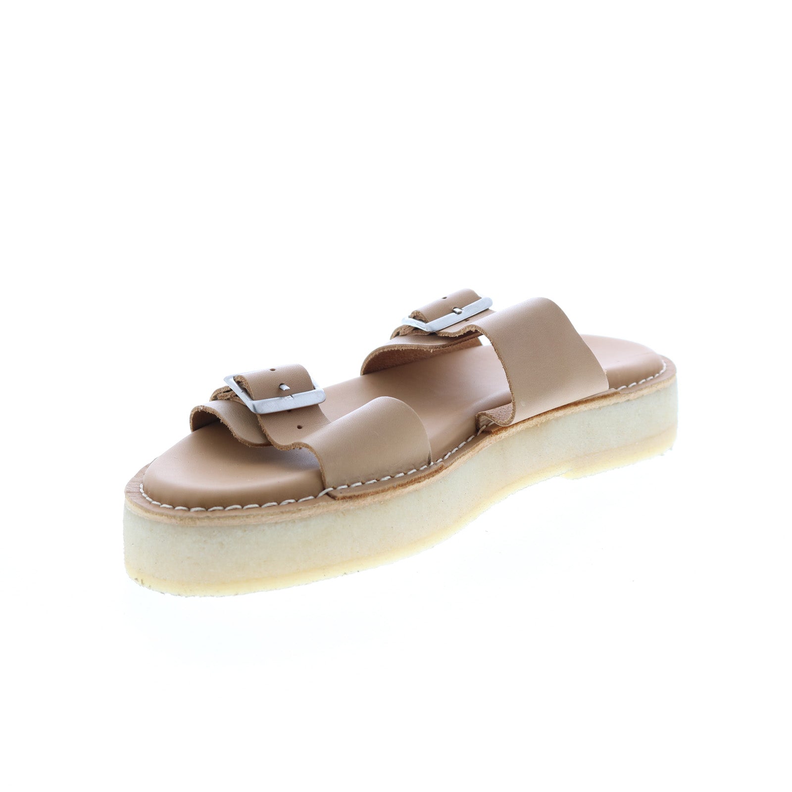 Clarks Desert Sandal 26160245 Womens Beige Leather Strap Sandals