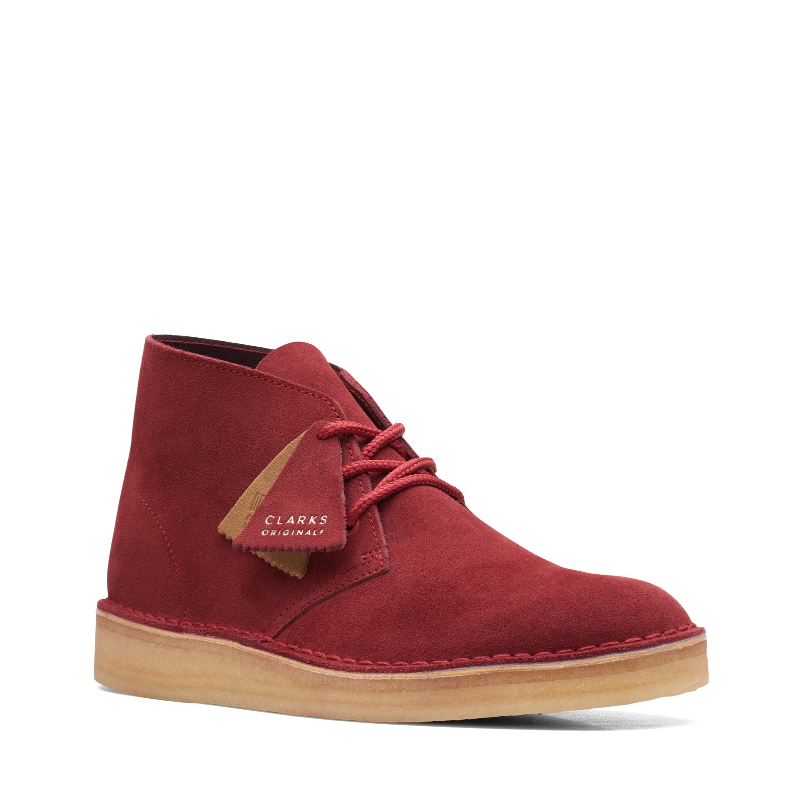 Clarks desert hotsell boot red