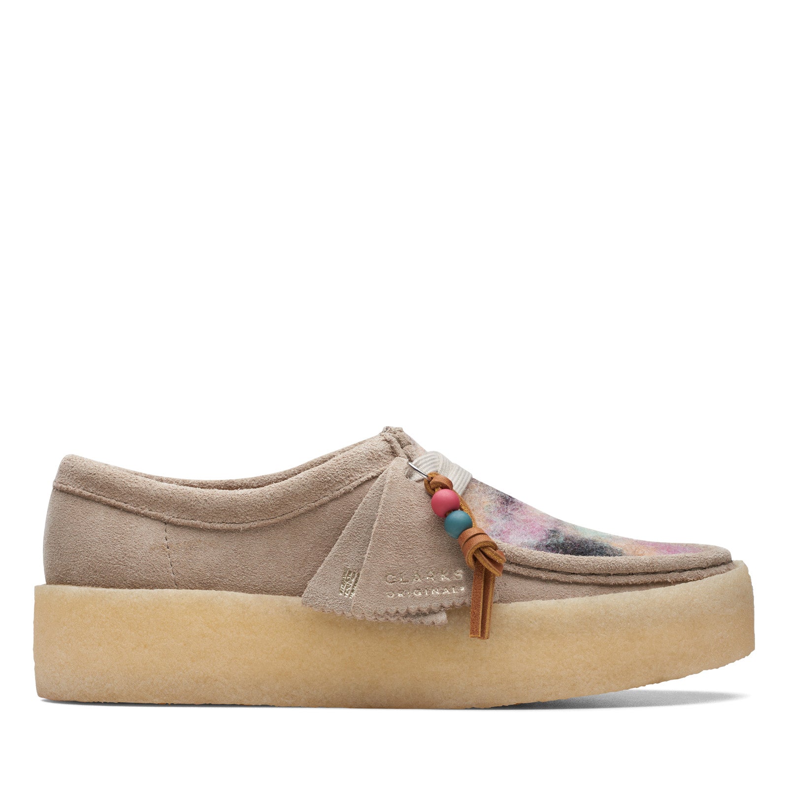 Clarks Wallabee Cup 26168575 Womens Gray Oxfords & Lace Ups Casual 