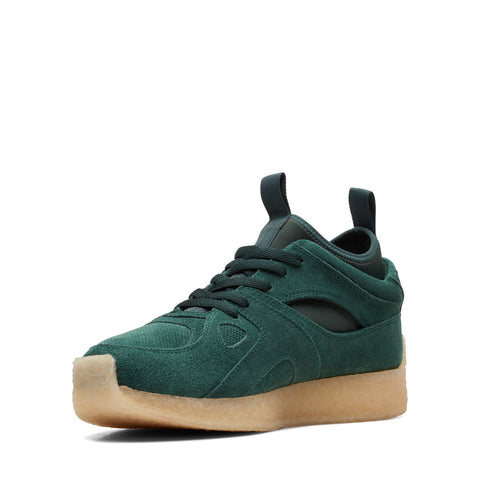 Clarks Breacon 26168855 Mens Green Suede Lifestyle Sneakers Shoes